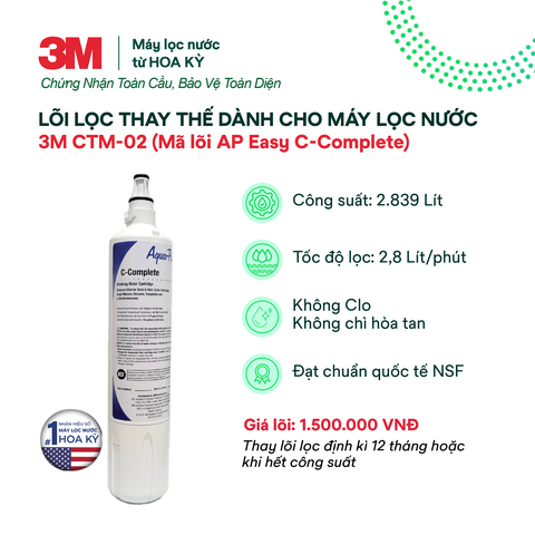 Lõi Lọc Máy Lọc Nước 3M CTM-02 (mã C-Complete)