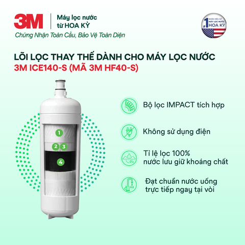 Lõi Lọc Nước 3M ICE140-S (mã HF40-S)