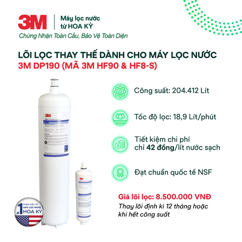 Lõi Lọc Nước 3M DP190 (mã HF90 và HF8-S)