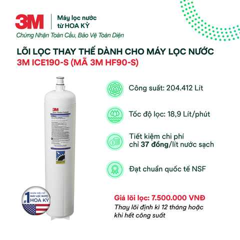 Lõi Lọc Nước 3M ICE190-S (mã HF90-S)