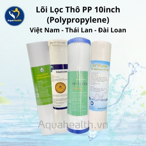 Lõi lọc thô PP 10 inch (Polypropylene) - Thái Lan, Đài Loan, Việt Nam