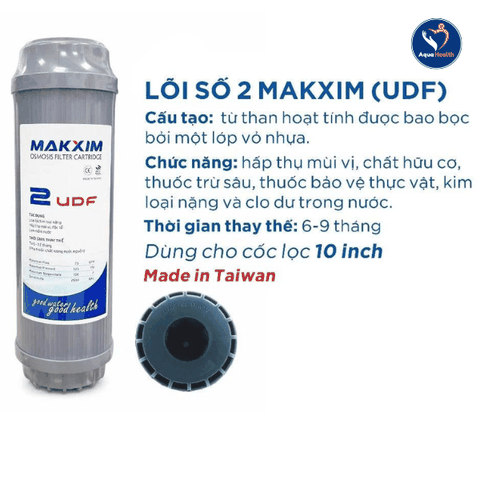Bộ lõi lọc 123 Đài Loan Makxim 10 inch