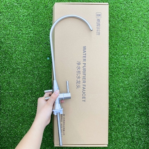 Vòi Inox 304 cổ cao dùng làm vòi lấy nước máy điện giải Trim Ion