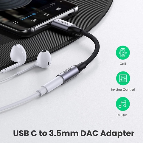Cáp USB Type-C Sang Cổng Âm Thanh 3.5mm Ugreen 80154
