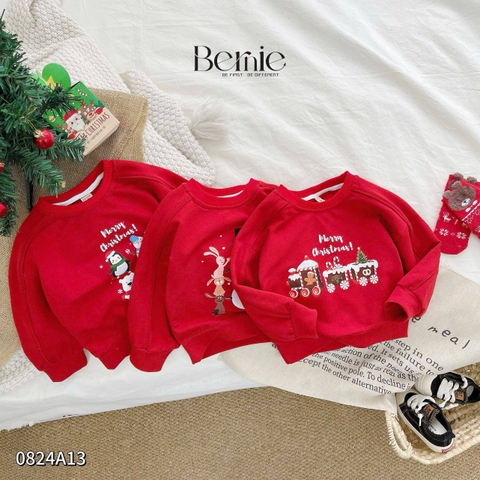 BERNIE_ÁO NOEL ĐỎ 4 HỌA TIẾT NOEL DỄ THƯƠNG CHO BÉ TRAI GÁI