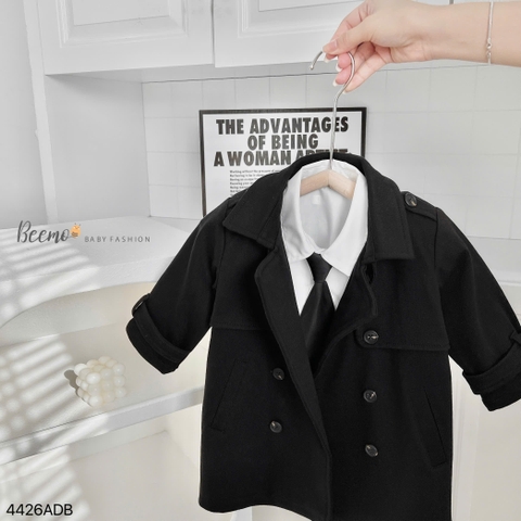 BEEMO_ÁO KHOÁC MANG TÔ KAKI HAI LỚP PHỐI KHUY