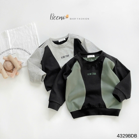 BEEMO_SET COTTON DAI TAY PHỐI THÂN STUDIO CHO BÉ TRAI