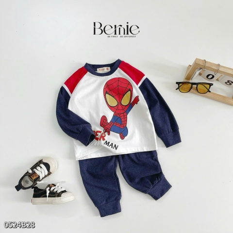 BERNIE_SET BỘ COTTON DÀI TAY SPIDER MAN