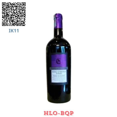 RƯỢU VANG Ý NHẬP KHẨU: NERO D'AVOLA SYRAH TERRE SICILIANE