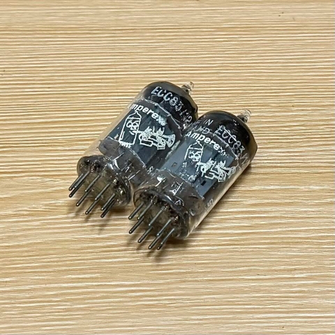 Bóng Đèn Amperex 12AX7 Tấm 17mm. D foil Getter. Tested 96% TV7