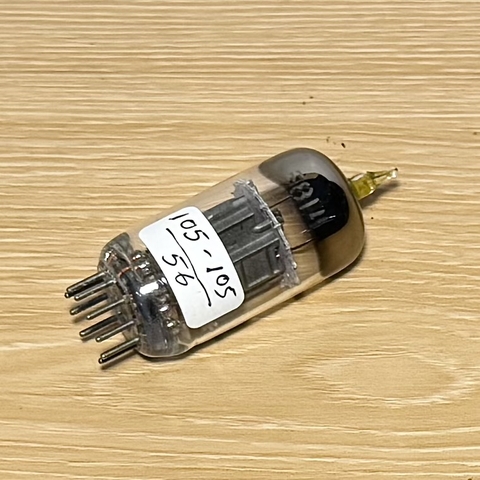 Bóng Đèn 5814 12AU7 Tấm Trung Bình 15mm. Squa Getter Đã Được Kiểm Tra Trên 100%TV7