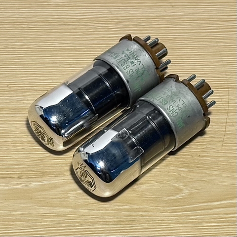 Pair 6SJ7 Sylvania Matal Base JAN CHS 6SJ7WGT Vacuum Tube Nos