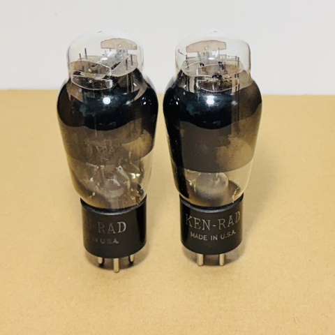 H. Ken-Rad 2A3 Black Glass D Getter Vacuum Tube TV7 Test Strong