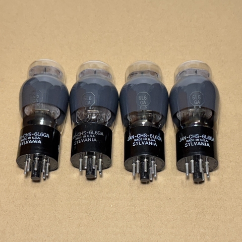 Matched Quad 6L6GA SYLVANIA D Getter Đã Test Rất Mạnh