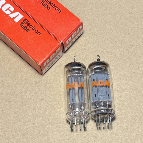 2x RCA 12BH7A Tubes NOS NIB Tested Matched Codes