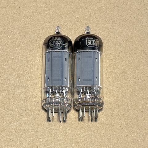 2pc RCA 6CG7 Gray Plate Vacuum Tube O Getter (N1)
