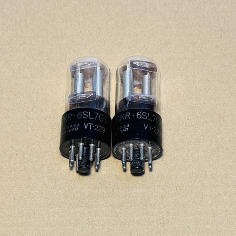 2Pcs 6SL7GT Ken-Rad Silver Plate Valve Tube Eq ECC35 (Nos)