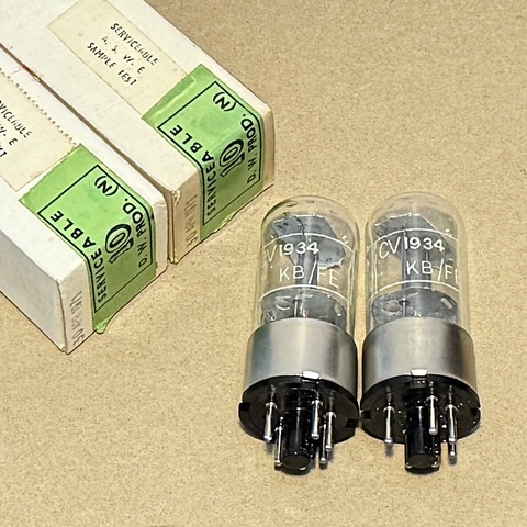 CV1934 KB/FE 6J5 Brimar Metal Base Vacuum Tube New in Box