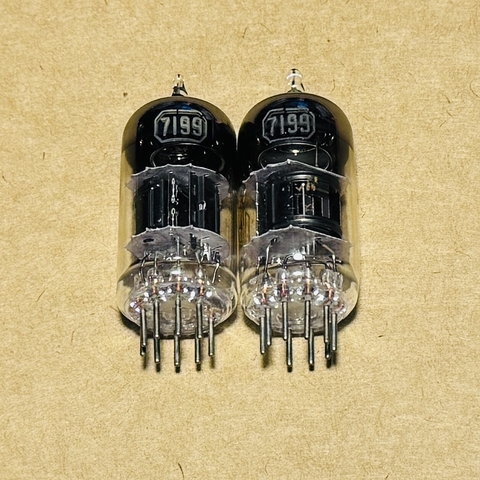 RCA 7199 Phiến Mầu Đen. 7199 RCA Bóng Đèn Khuếch Đại Âm Thanh