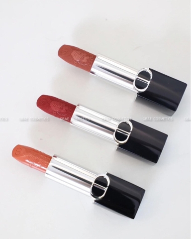 Son DIOR Rouge Nắp Hít Đen 2024 Couture Colour Refillable Floral Lip Care