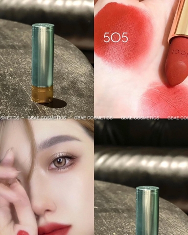 Son Gucci Rounge À Lefvres Mat (Vỏ xanh)