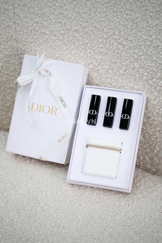 Set 3 Son Dior Rouge Kèm Túi Pouch Đựng Gift VIP 2026 - Limited Edition Fullbox