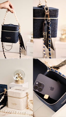 Túi Gift Custom CHANEL Beauté Tweed Vuông Bản Giới hạn 16x16cm