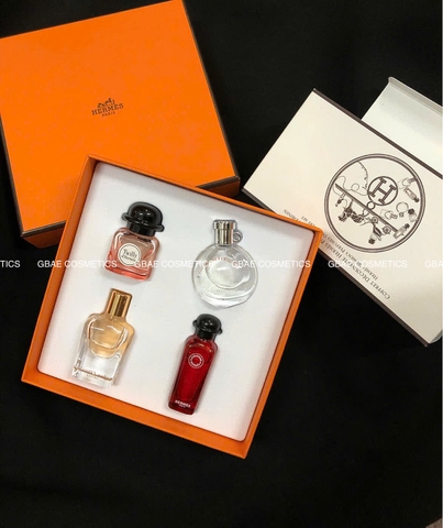 Set 4 chai nước hoa mini Hermès Women's Perfumes Dicovery