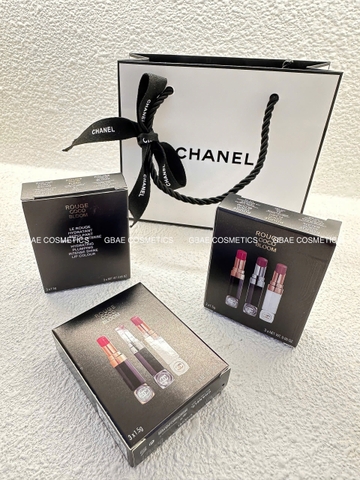 Set Son CHANEL Rouge Coco Bloom Travel Size 3x1.5g