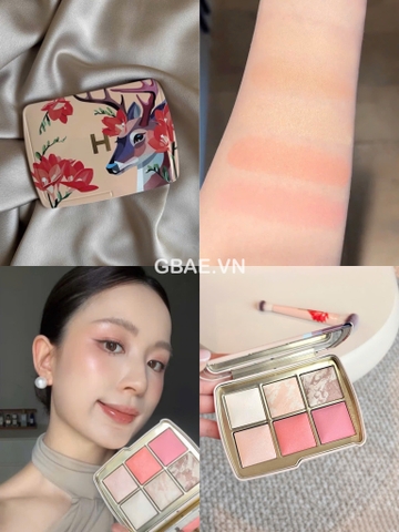 Bảng Phấn Bắt Sáng Và Tạo Khối 6 ô Họa Tiết Hươu Hourglass Ambient Lighting Edit Unlocked