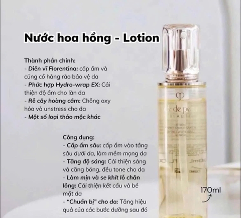 Nước Hoa Hồng Cân Bằng Da CLE DE PEAU Beauté Softening Lotion Softening 170ml (unbox)