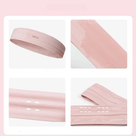 aeyo | Băng đô thể thao co giãn thoáng khí thấm hút mồ hôi dành cho nam nữ, phù hợp với chạy bộ gym yoga pilates