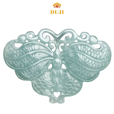 Mặt dây chuyền bướm nước xanh ngọc bích tự nhiên