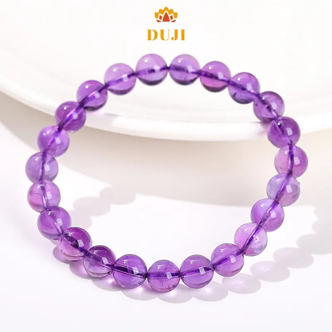 [DUJI] Vòng tay thạch anh tím Uruguay tự nhiên 7A đá tự nhiên 100%