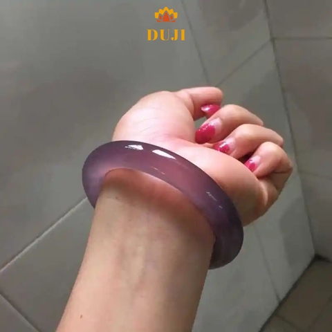 Vòng tay đá mã não tím tự nhiên