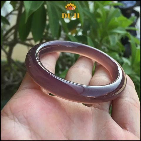 Vòng tay đá mã não tím tự nhiên