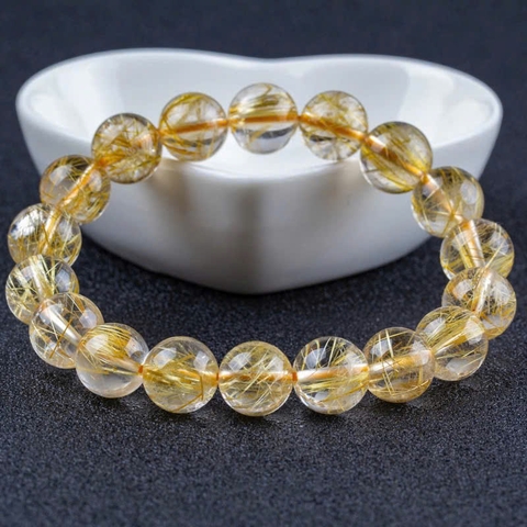 Vòng tay Thạch Anh Tóc Vàng 6A