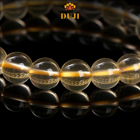 Vòng tay đá thạch anh vàng Citrine