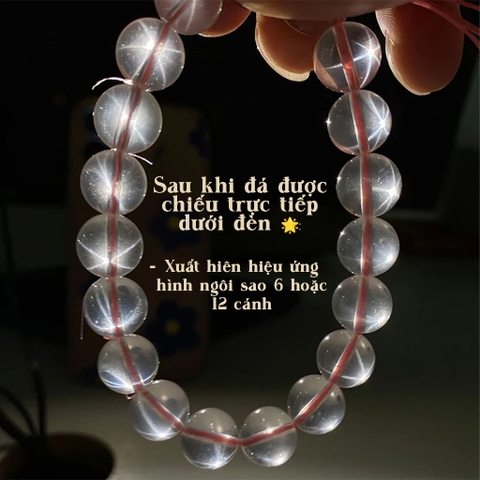 Vòng tay Thạch Anh Hồng Ánh Sao 6A