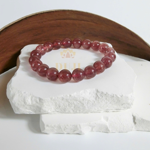 Vòng tay Thạch Anh Dâu Tây 5A