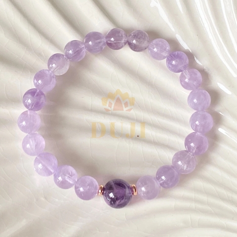 Vòng tay Thạch Anh Tím Lavender Mix