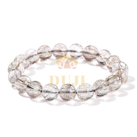 Vòng tay Thạch Anh Tóc Bạch Kim 7A