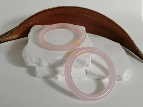 Vòng tay thạch bản Thạch Anh Hồng