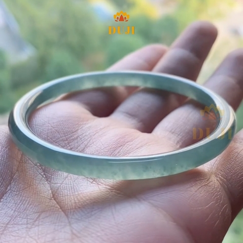 Vòng tay thạch bản Lam Băng Ngọc chất lượng cao Type A