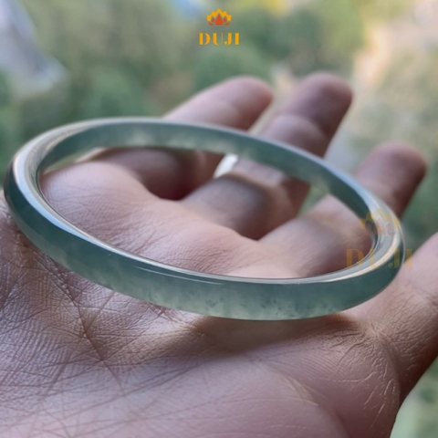 Vòng tay thạch bản Lam Băng Ngọc chất lượng cao Type A