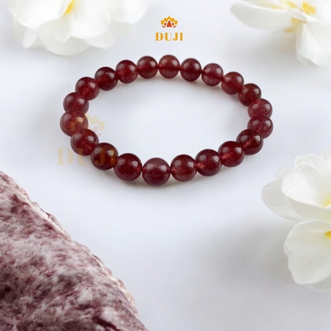 Vòng tay Thạch Anh Dâu Tây 5A