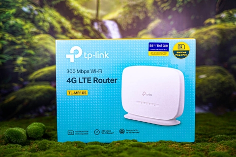 Router Wi-Fi 4G LTE TP-Link TL-MR105 - Chuẩn N 300Mbps - Hàng Chính Hãng