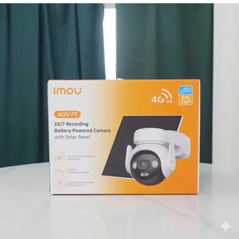 [Chính hãng] Camera IP iMou IPC-B7ED-5M0TEA 5MP 4G & Wi-Fi Kèm Tấm Pin Năng Lượng Mặt Trời