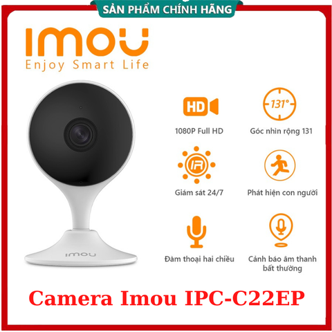 Camera Wifi Imou IPC-C22EP 2MP - Đàm Thoại 2 Chiều, góc rộng - bảo hành hãng 24 Tháng
