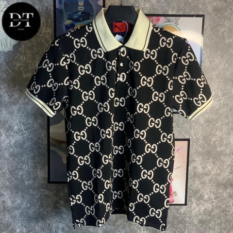 Áo Polo Gc cổ bẻ họa tiết Xích thun basic cộc tay phong cách trẻ trung chuẩn form 2024